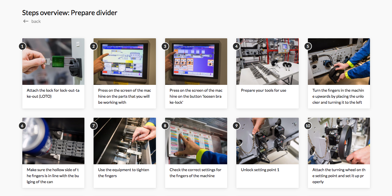 Work Instructions For Manufacturing Process