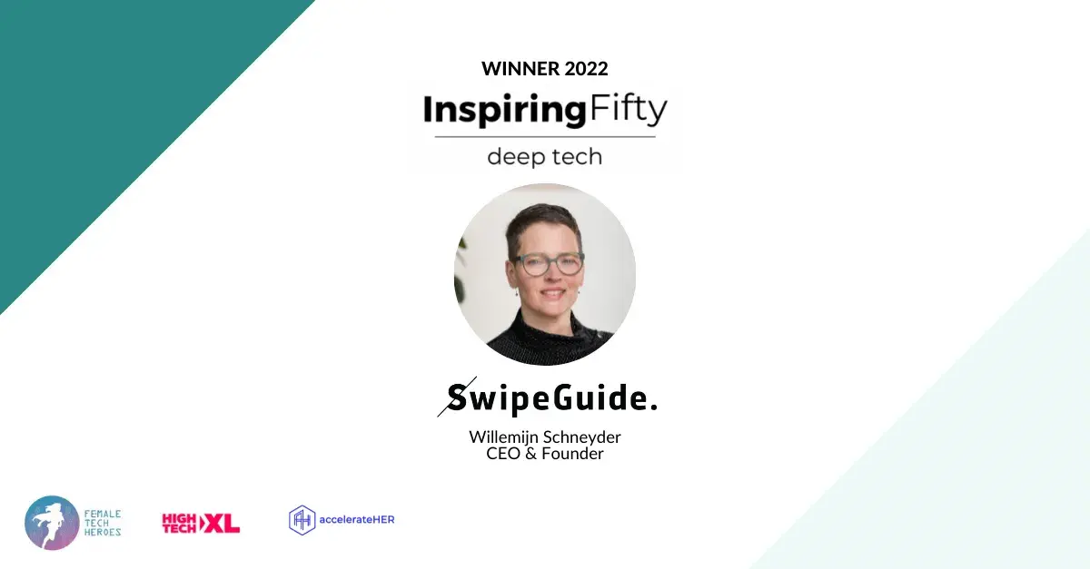 SwipeGuide CEO Listed as Inspiring Fifty Deeptech Winner 2022